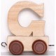 Train de lettres en bois - Lettre G