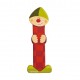 Lettre décorative clown en bois - Janod - I (rouge)