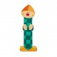 Lettre décorative clown en bois - Janod - I (turquoise)