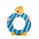 Lettre décorative clown en bois - Janod - O (bleu)