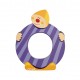 Lettre décorative clown en bois - Janod - O (violet)