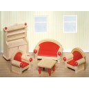 Salon pour &eacute;quiper la maison de poup&eacute;es Goki