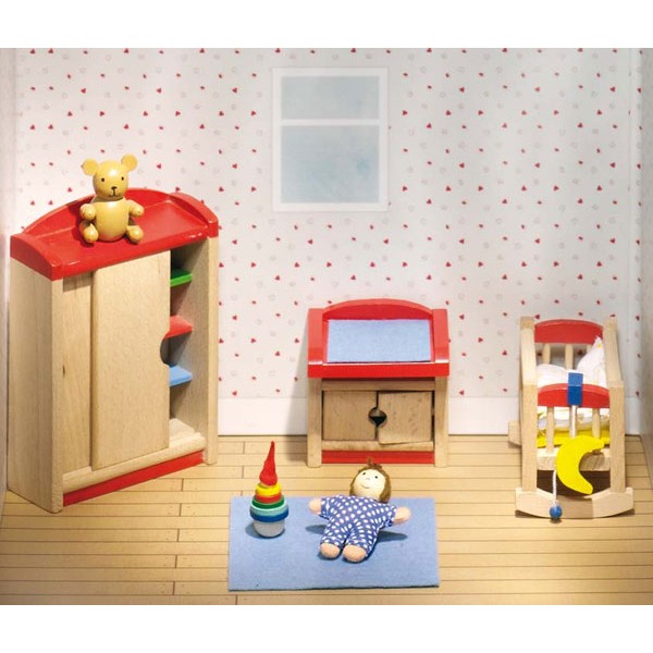 Maison de poupée goki, chambre d'enfants la fée du jouet Meubles de chambre pour enfant