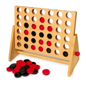 Puissance 4 en bois grand mod&egrave;le