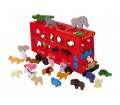 Bus alphabet avec ses 26 animaux en bois