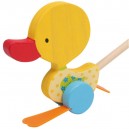 Jouet &agrave; pousser en bois - Canard "Tine"