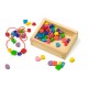Perles en bois à enfiler J11607