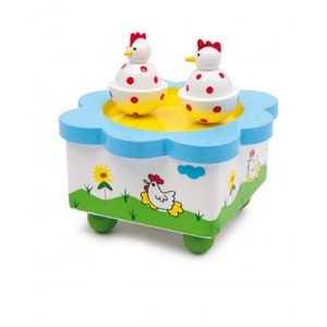 Bo&icirc;te &agrave; musique "la danse des poules"