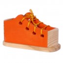 Chaussure &agrave; lacer orange