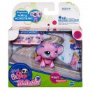 Petshop trotteur elephant rose - figurine hasbro-2471