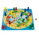 Jeu de Ludo "Ours" - jeu de soci&eacute;t&eacute; en bois