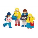 Famille en vacances - accessoire pour maison de poupées en bois Goki
