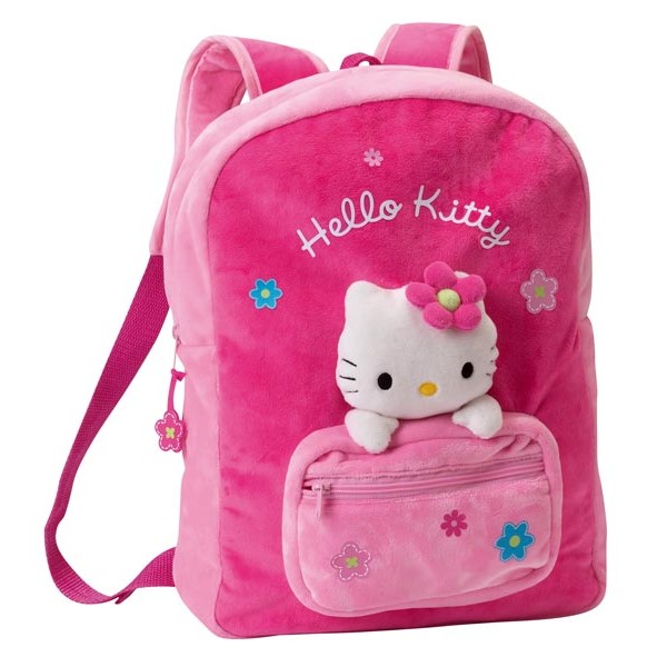 Sac à dos Hello Kitty en peluche