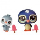 Petshop maman et b&eacute;b&eacute; pingouin - figurine Hasbro