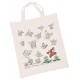 Sac en coton papillons pour dessiner et colorier dès 4 ans