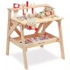 jeu de construction, etabli en bois avec accessoires - jouet 3 ans