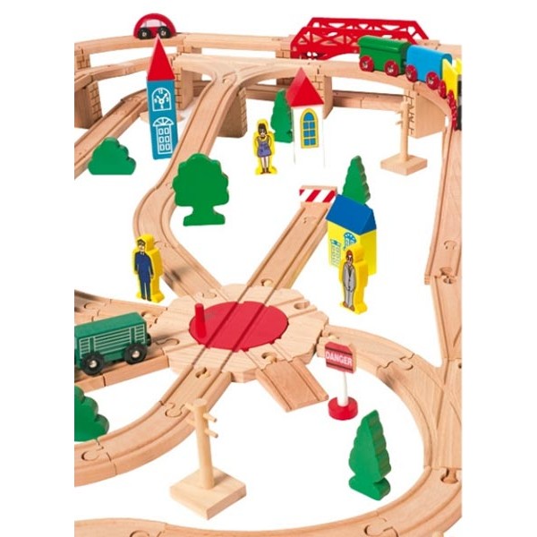 Train en bois Helsinki - jouet Goki - la fée du jouet