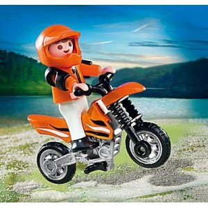 Playmobil 4698 - enfant et moto cross - la fée du jouet