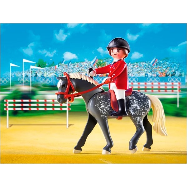 Cavalière et cheval Playmobil d'occasion