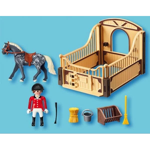 Playmobil cheval trakehner et sa cavalière 5110 - la fée du jouet
