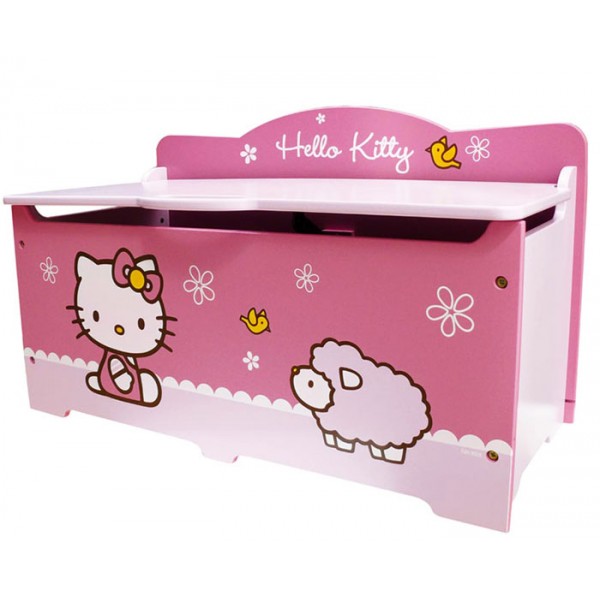 Coffre à jouets Hello Kitty grand modèle, mobilier chambre d