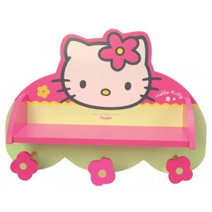 Étagère portemanteau Hello Kitty