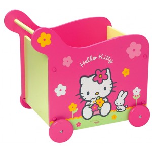 Coffre à jouets à roulettes Hello Kitty