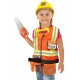 déguisement de chef de chantier pour fille de 3 à 6 ans, la construction c'est sa passion