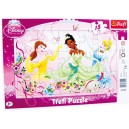 Puzzle Disney Princesses 15 pièces, Belle, Cendrillon et Tiana la princesse et la grenouille