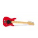 Guitare électrique rouge seule