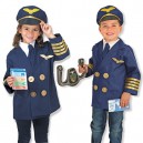 Melissa & Doug - déguisement de pilote pour filles et garçons de 3 à 6 ans, panoplie avec accessoires