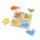 apprendre à reconnaître les animaux au toucher grâce au puzzle animaux Melissa et Doug