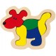 Puzzle en bois Goki - chien pièces